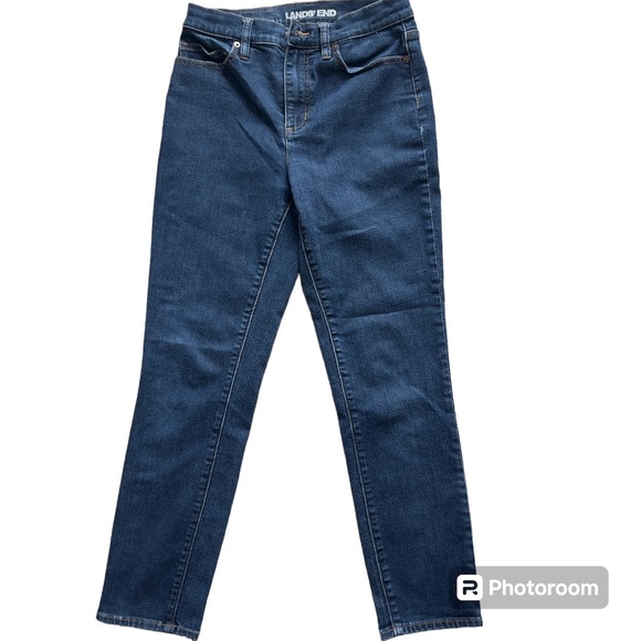 Lands End / High Rise Slim Ankle Jean - Picture 1 of 3